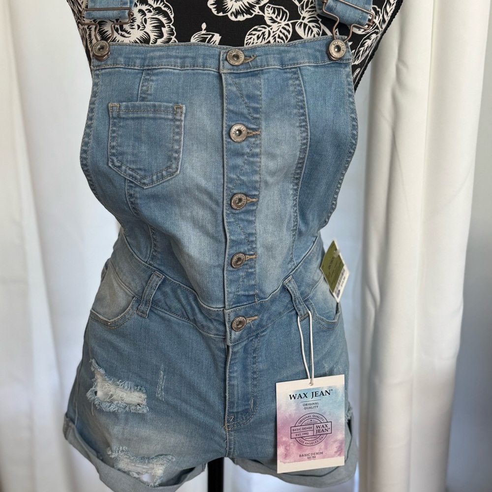 Wax Jean Light Blue Denim Overalls